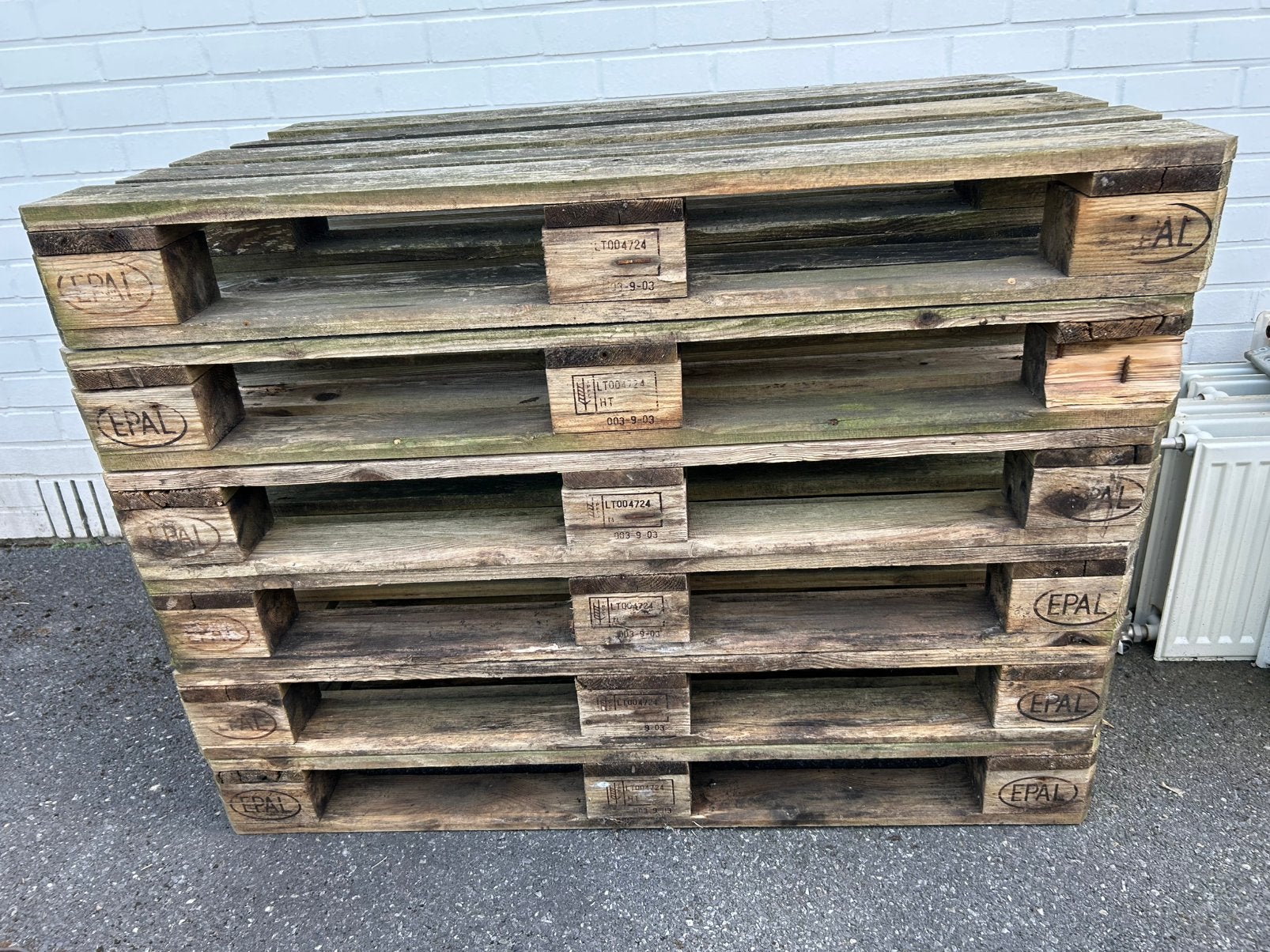 Europalleten, Ophalen, Gebruikt, Pallet