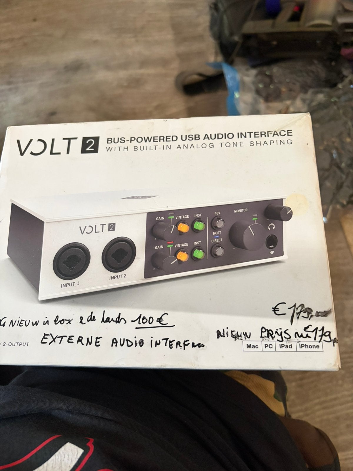 Universal Audio Volt 2 Audio Interface, Muziek en Instrumenten, Midi-apparatuur, Ophalen of Verzenden, Zo goed als nieuw