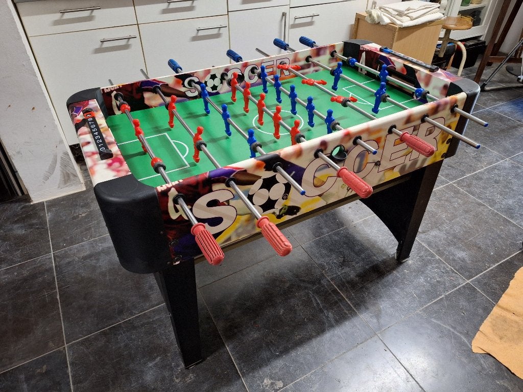 Voetbaltafel, Ophalen, Gebruikt
