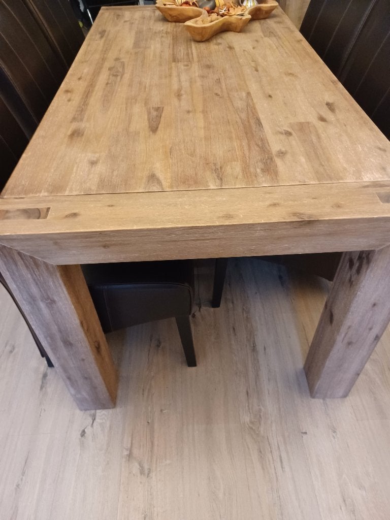 Eettafel massief hout 8 p, 150 à 200 cm, Cinq personnes ou plus, Klassiek, Enlèvement