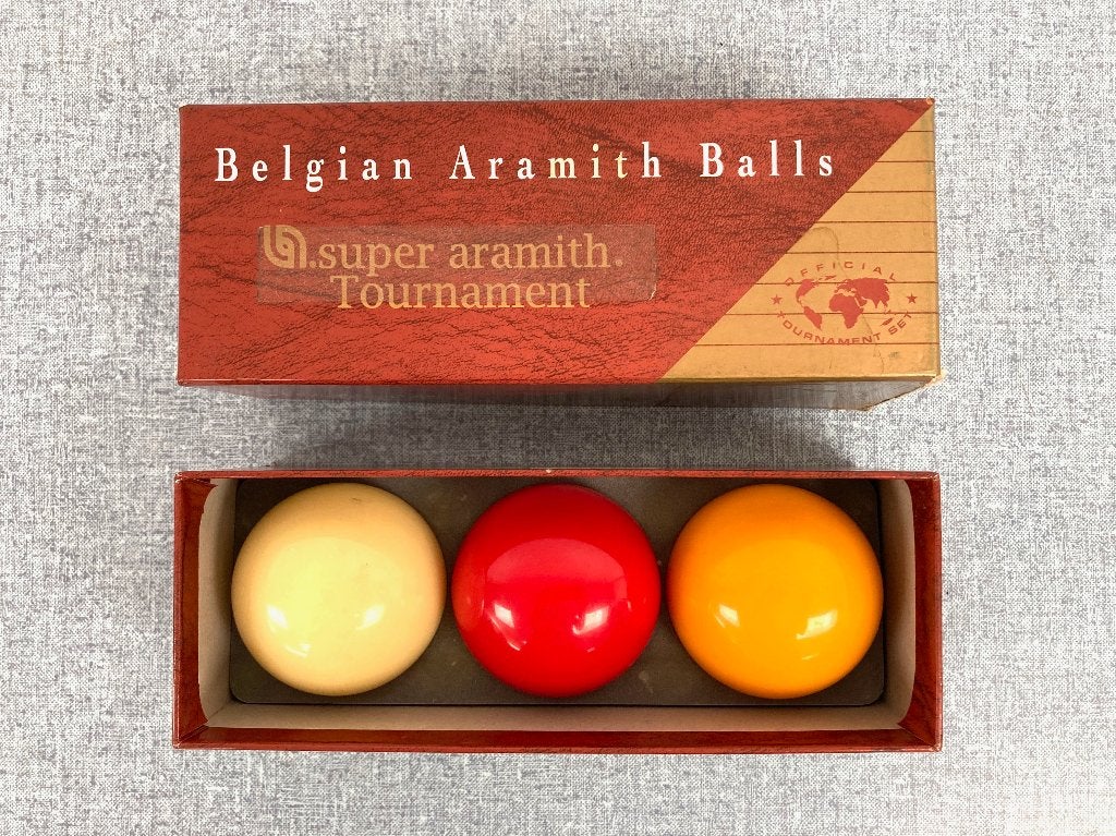 Belgian aramith balls super aramith tournament biljartballen, Ophalen of Verzenden, Gebruikt, Keu of Ballen