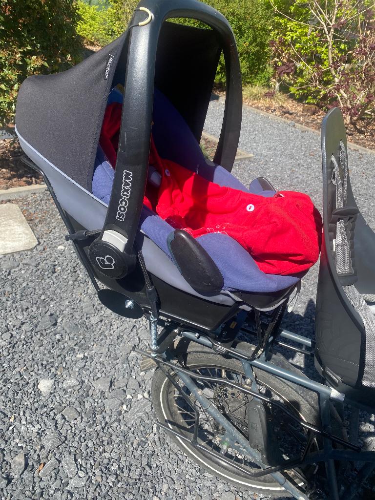 Porte bébé sur velo, Fietsen en Brommers, Ophalen, Achterzitje, 22 t/m 36 kg, Zo goed als nieuw