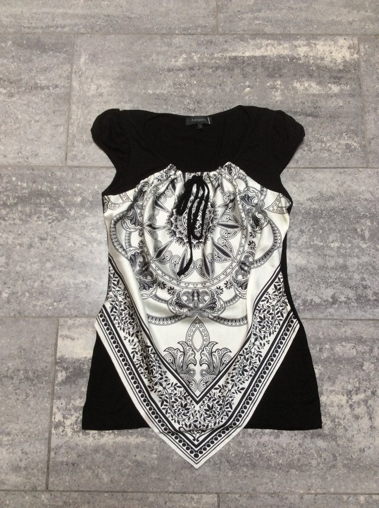 Shirt / Top Astuces 36/38, Astuces, Zwart, Ophalen of Verzenden, Zo goed als nieuw