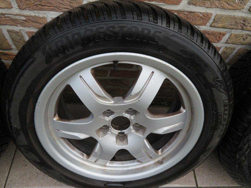 Winterbanden, Auto-onderdelen, Banden en Velgen, Ophalen, Gebruikt, Banden en Velgen, 17 inch