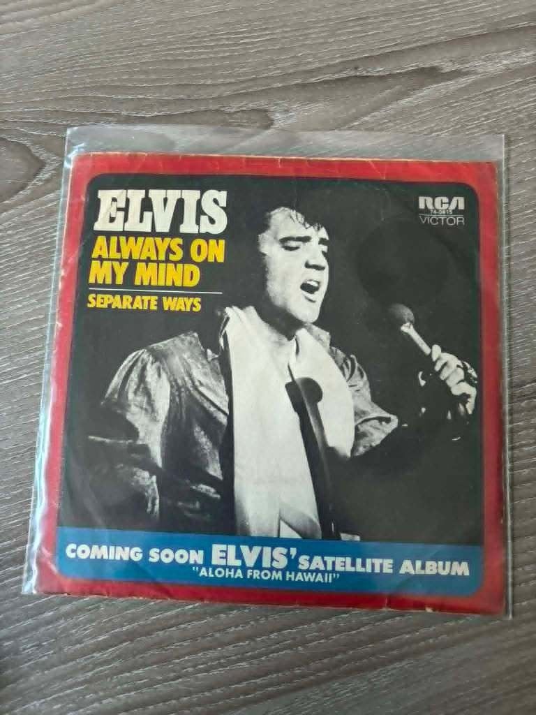 Elvis single, Separate ways/always on my mind. 10 euro., Cd's en Dvd's, Vinyl Singles, 7 inch, Ophalen of Verzenden, Zo goed als nieuw