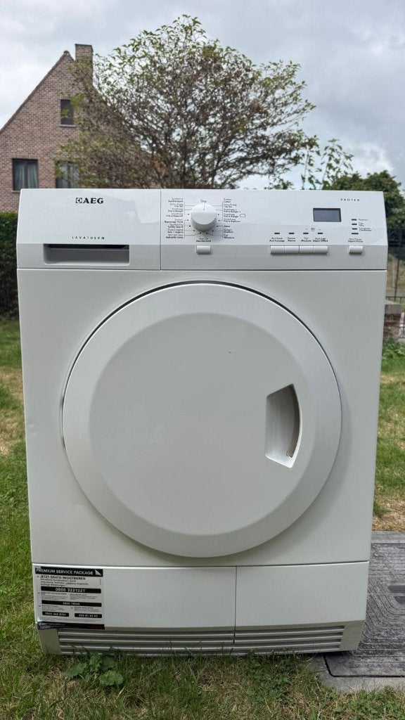 AEG T65370DAH droogkast met warmtepomp, Elektronische apparatuur, Droogkasten, Ophalen, 6 tot 8 kg, Gebruikt, Voorlader