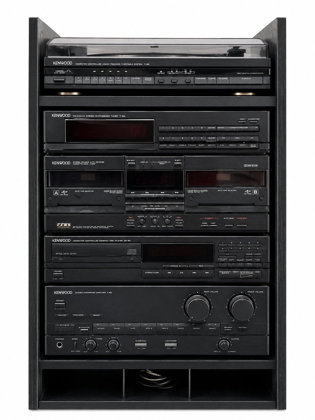 Kenwood M92 afstandsbediening en boekje in kast vintage, Audio, Tv en Foto, Stereoketens, Zo goed als nieuw, Ophalen