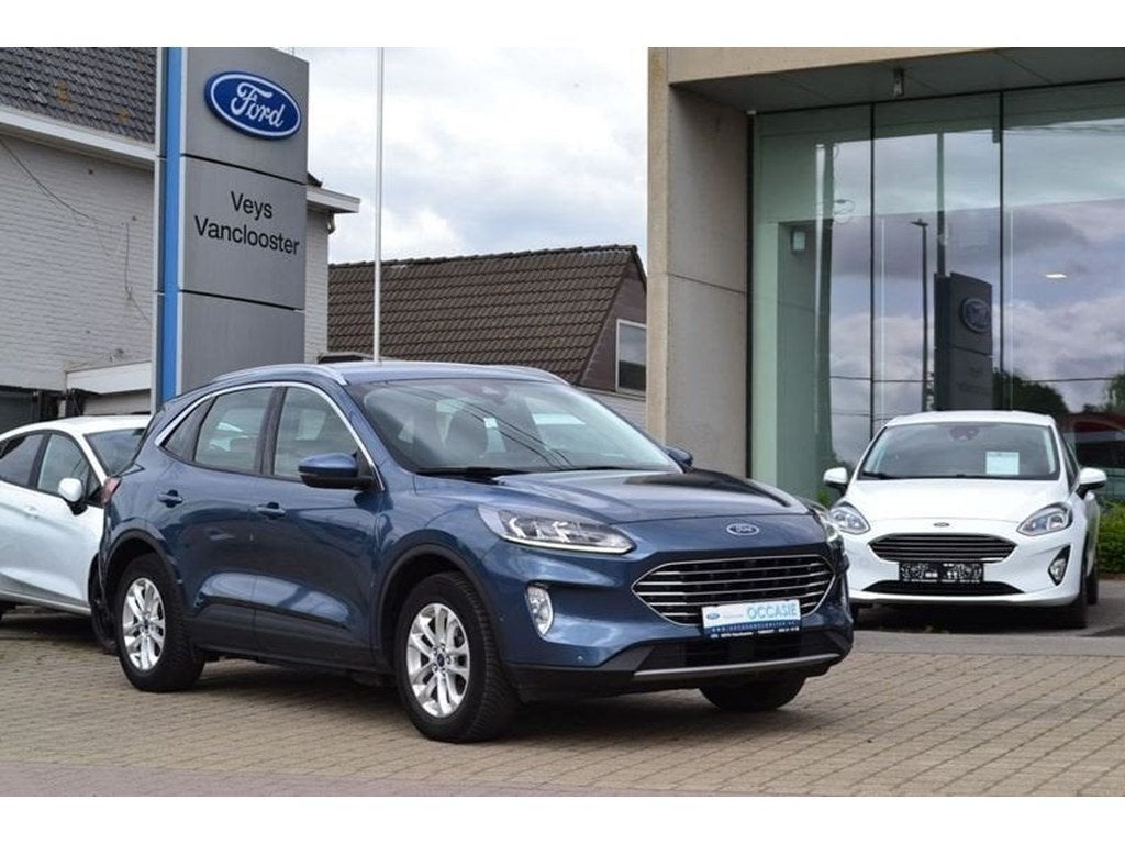 Ford Kuga Titanium 2.5i PHEV, Blauw, 5 zetels, Hybride Elektrisch/Benzine, Kuga