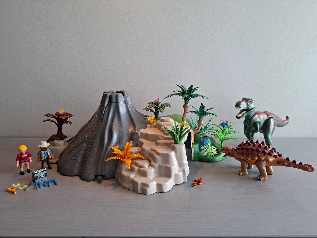 Playmobil Dino's - Vulkaan met T‑Rex - 5230, Ophalen, Gebruikt, Complete set, Overige typen