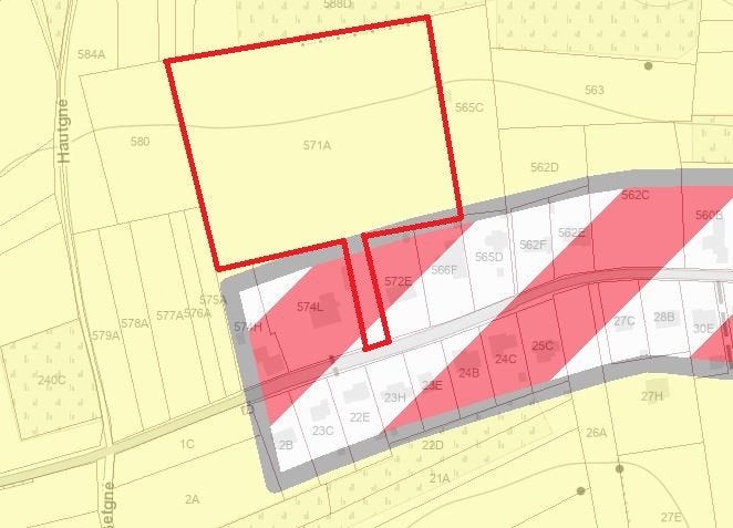 Landbouwgrond, Immo, Dolembreux, 1500 m² of meer