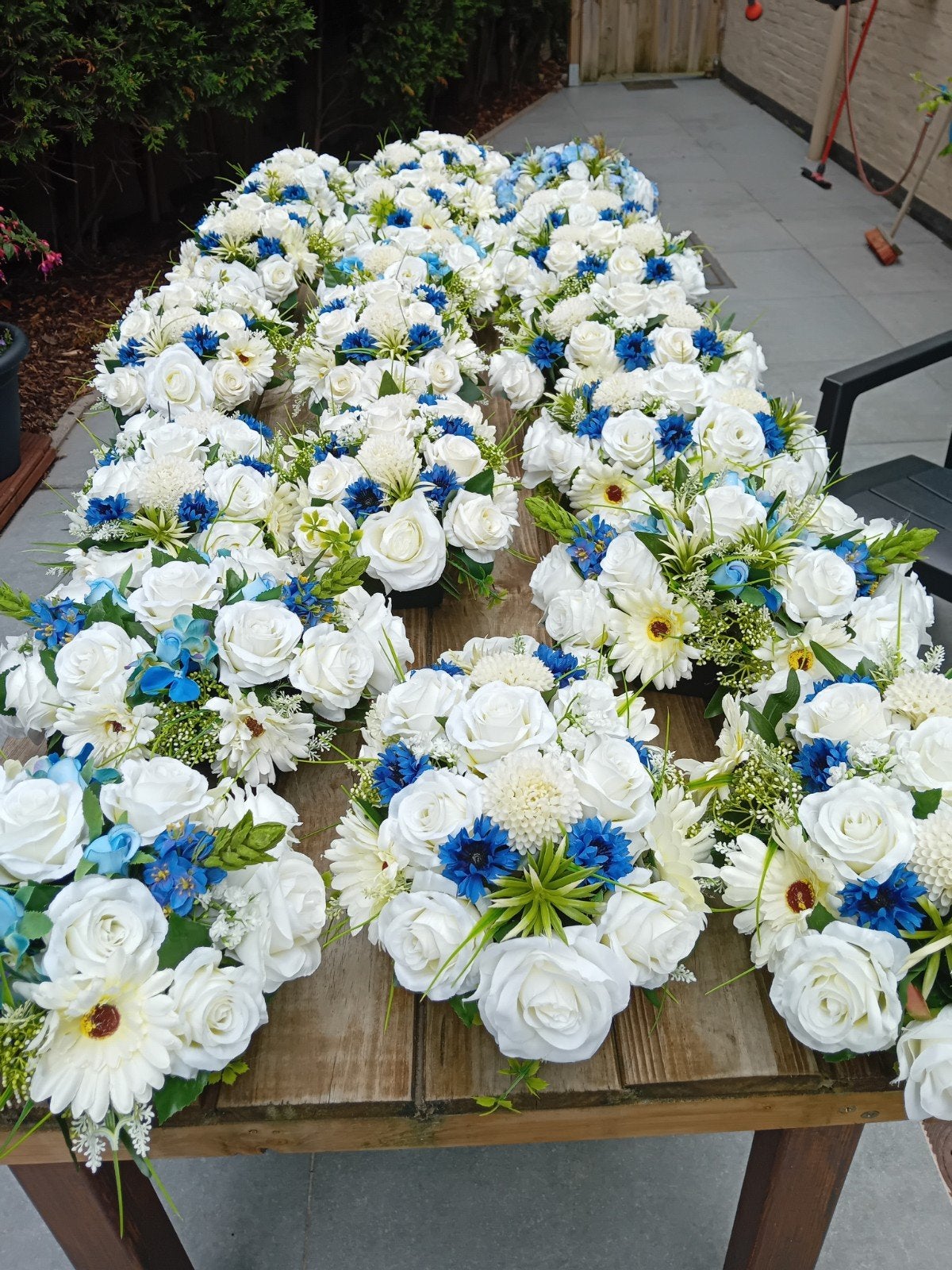 Bloemstukken, Ophalen
