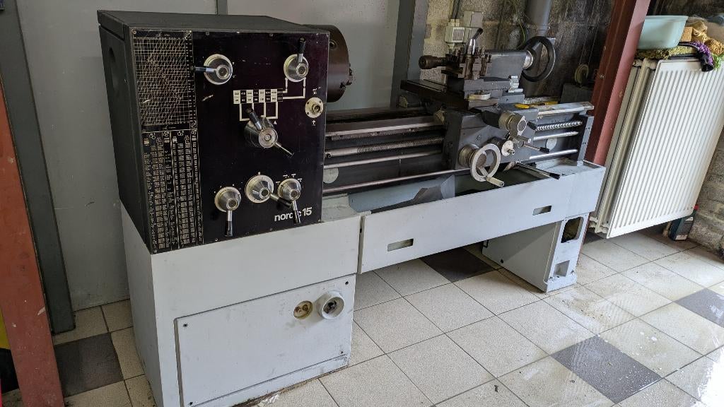 Tour Nordic 15 (Celtic / Mondial), Enlèvement, Utilisé, Tour à métaux, 500 à 1000 mm