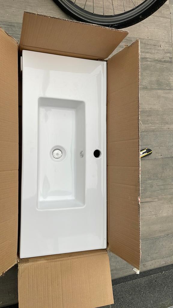 Lavabo (nieuw) zie foto’s voor de maat, Doe-het-zelf en Bouw, Ophalen, Nieuw, Steen, Wastafel