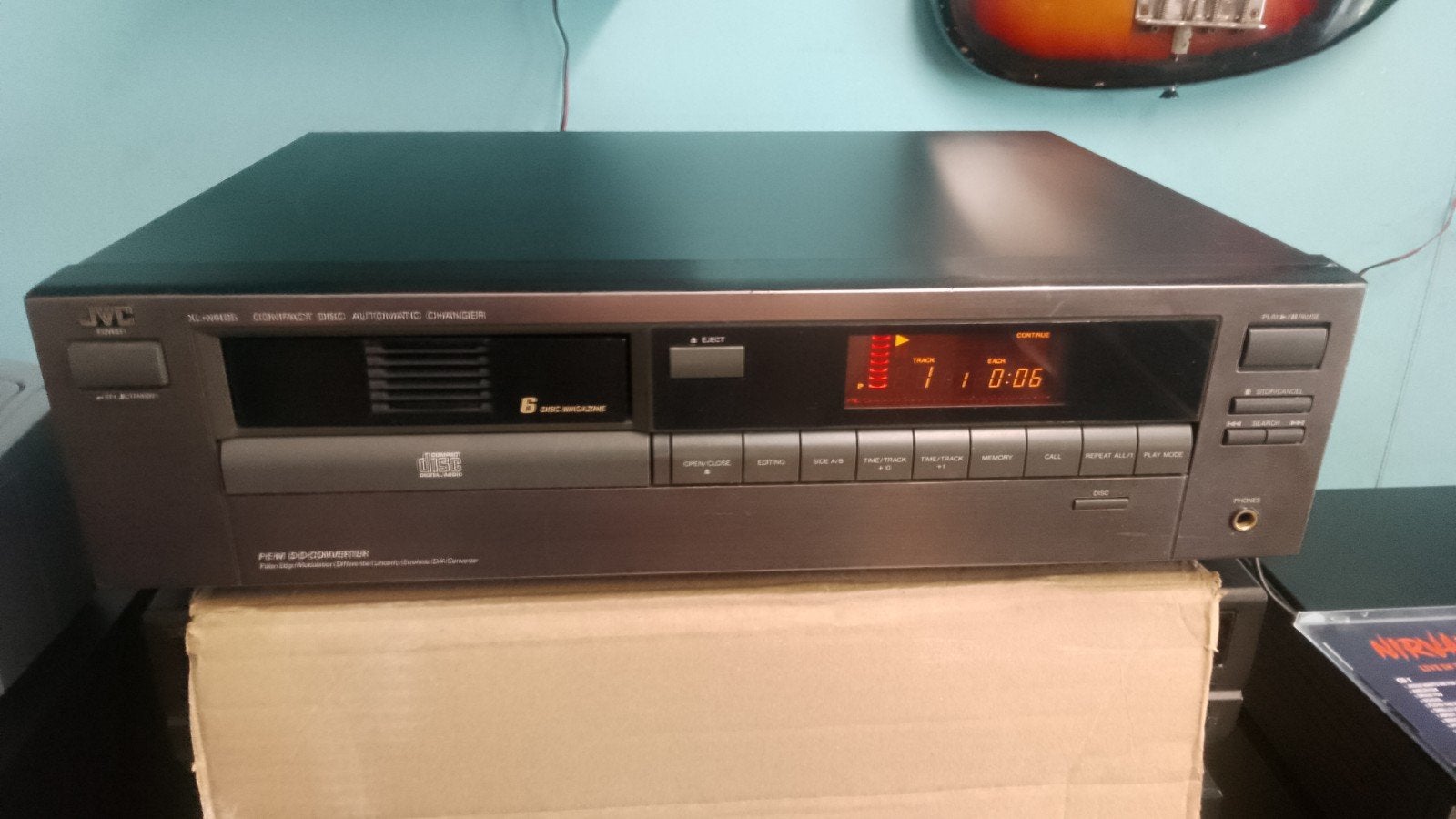 Prachtige cd speler JVC volledig na gezien koopje, TV, Hi-fi & Vidéo, Lecteurs CD, JVC, Enlèvement