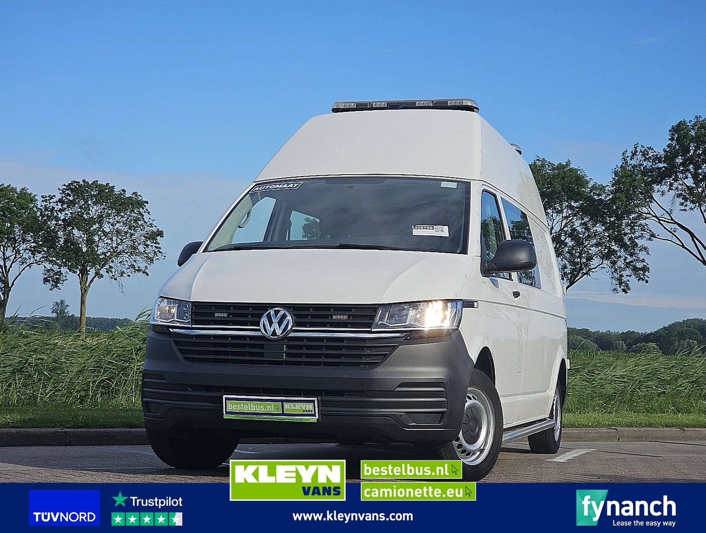 Volkswagen TRANSPORTER 2.0 TDI dc ac aut EURO6, Automaat, Wit, Bedrijf, Diesel