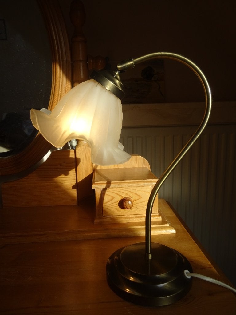 Tafellamp Ikea collector kuplett 1995 type 9302, Meerkleurig, Met schakelaar, Ophalen of Verzenden, Glas