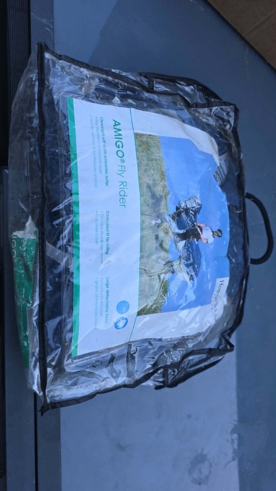 Horseware Amigo Fly Rider maat XL, Enlèvement, Bleu, Amigo