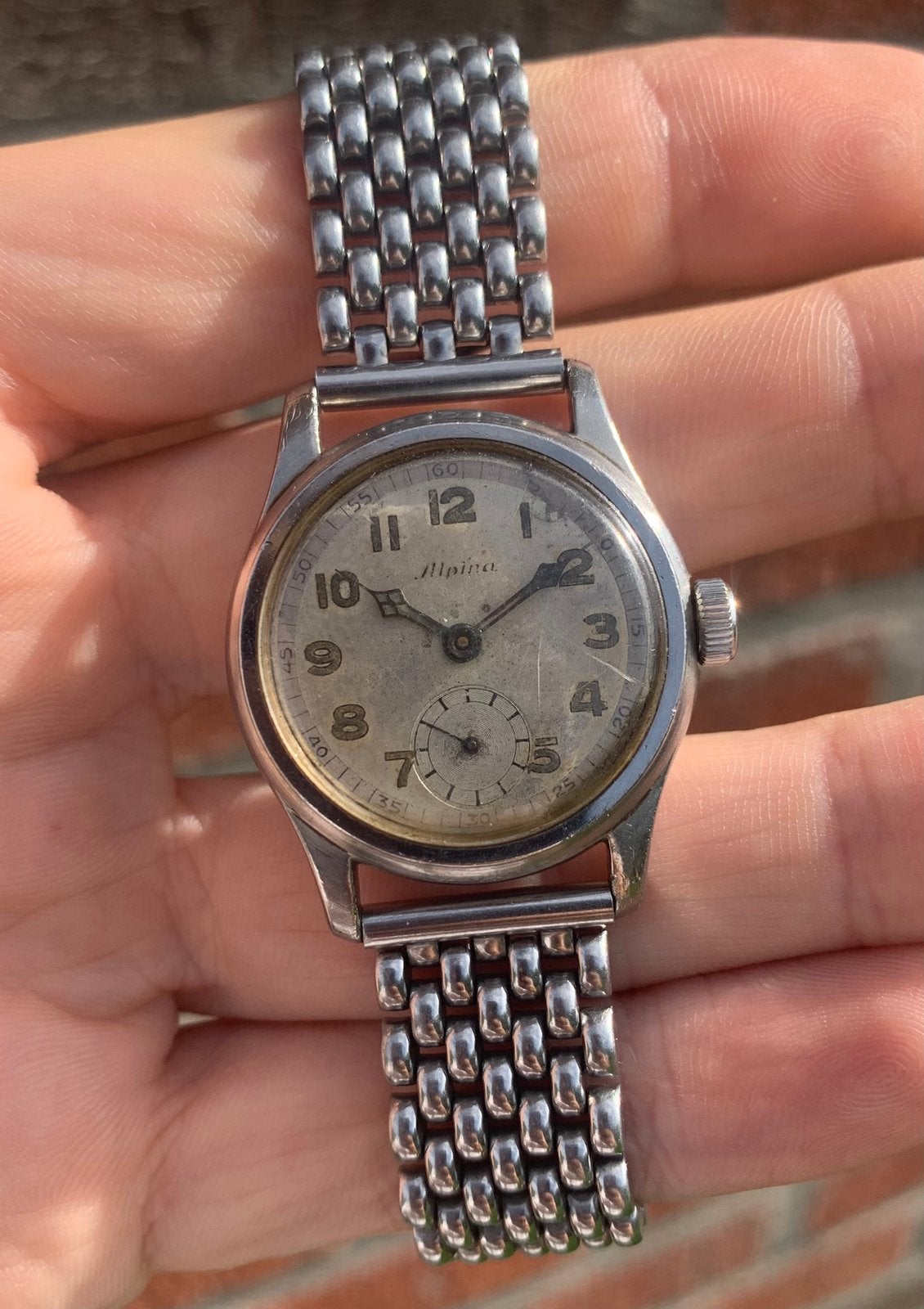 Alpina staybrite, Montre-bracelet, Autres marques, Enlèvement ou Envoi, Acier