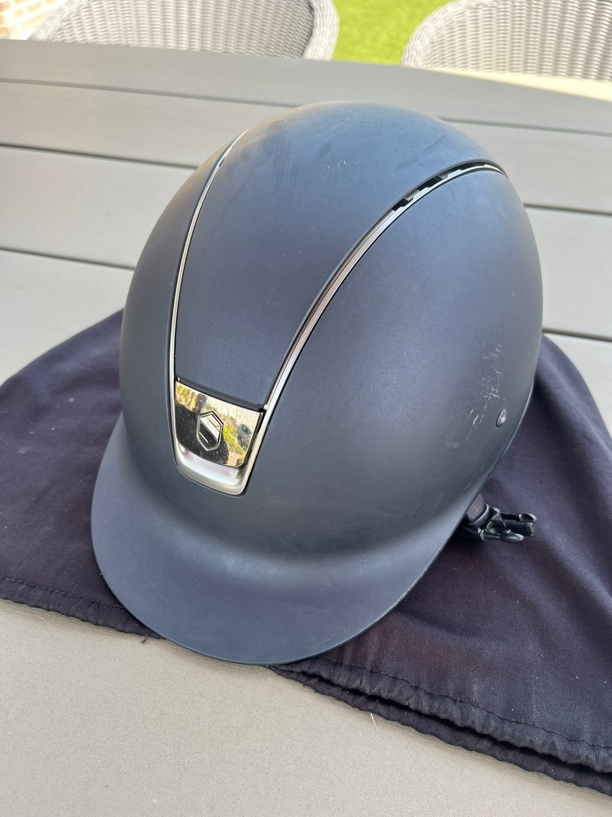 Samshield maat S, Animaux & Accessoires, Vêtements d'équitation, Bleu, Comme neuf, Enlèvement, S