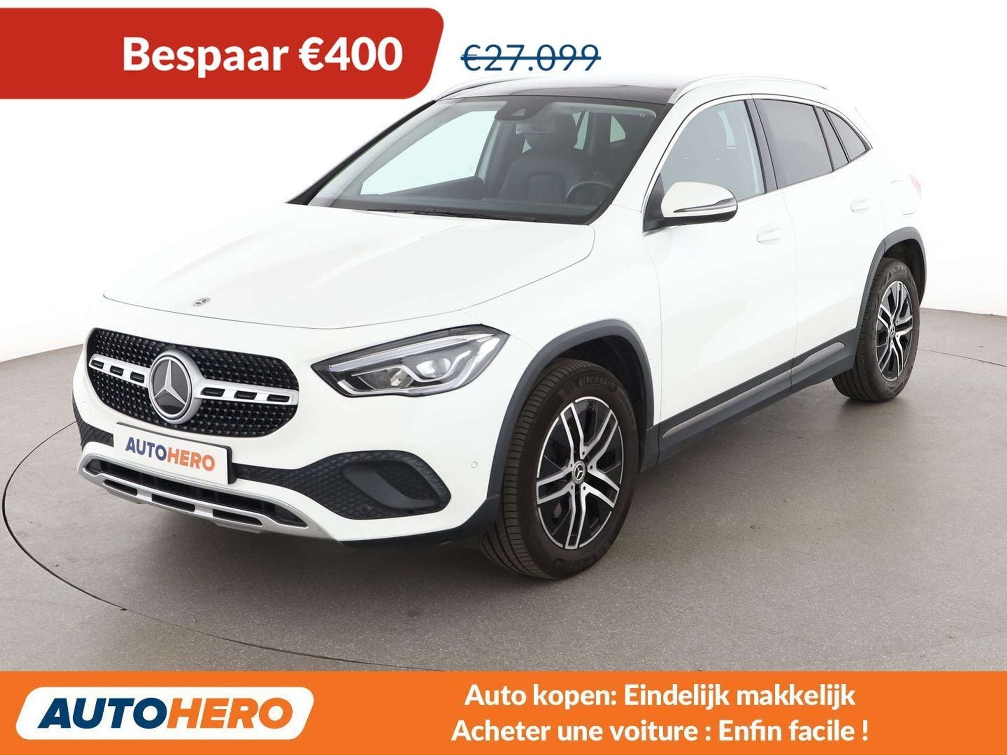 Mercedes-Benz GLA 200 GLA 200 d Progressive (bj 2021), Auto's, Gebruikt, Wit, Leder, 5 deurs