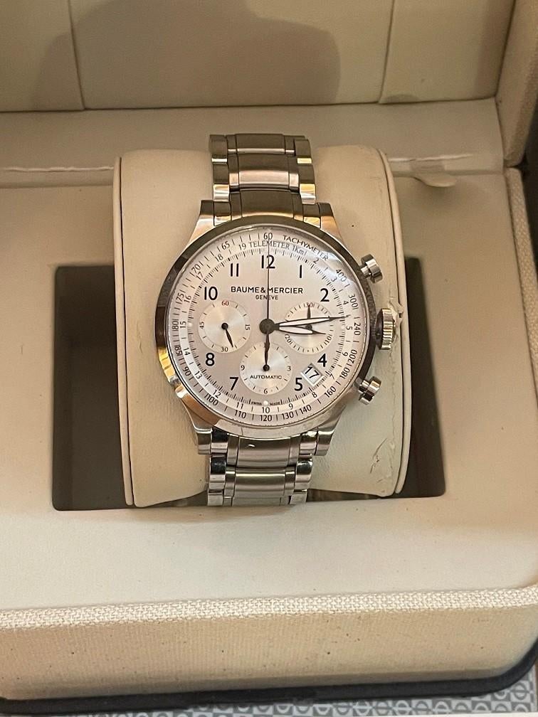TOPPER Baume Mercier Capeland heren horloge 44mm automaat, Ophalen of Verzenden, Zo goed als nieuw