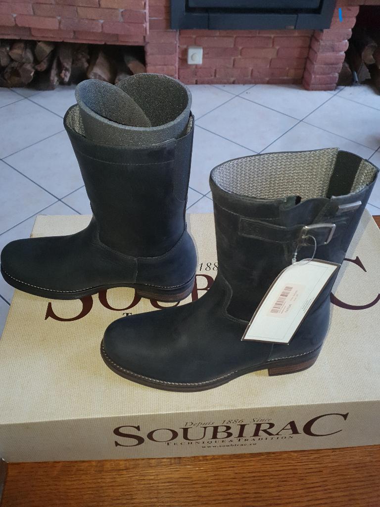 Bottes moto femme pointure 37 NEUVES Marque soubirac, Motoren, Ophalen, Nieuw zonder kaartje, Dames, Laarzen