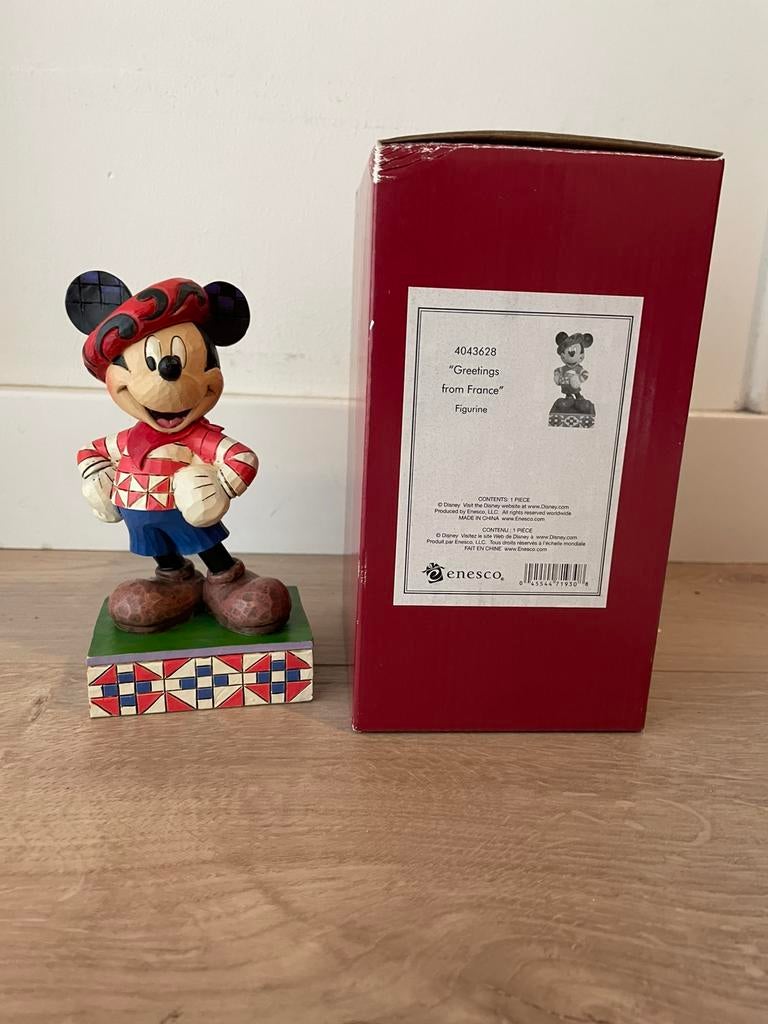 Disney traditions jim shore mickey mouse greetings france, Enlèvement ou Envoi, Mickey Mouse, Comme neuf