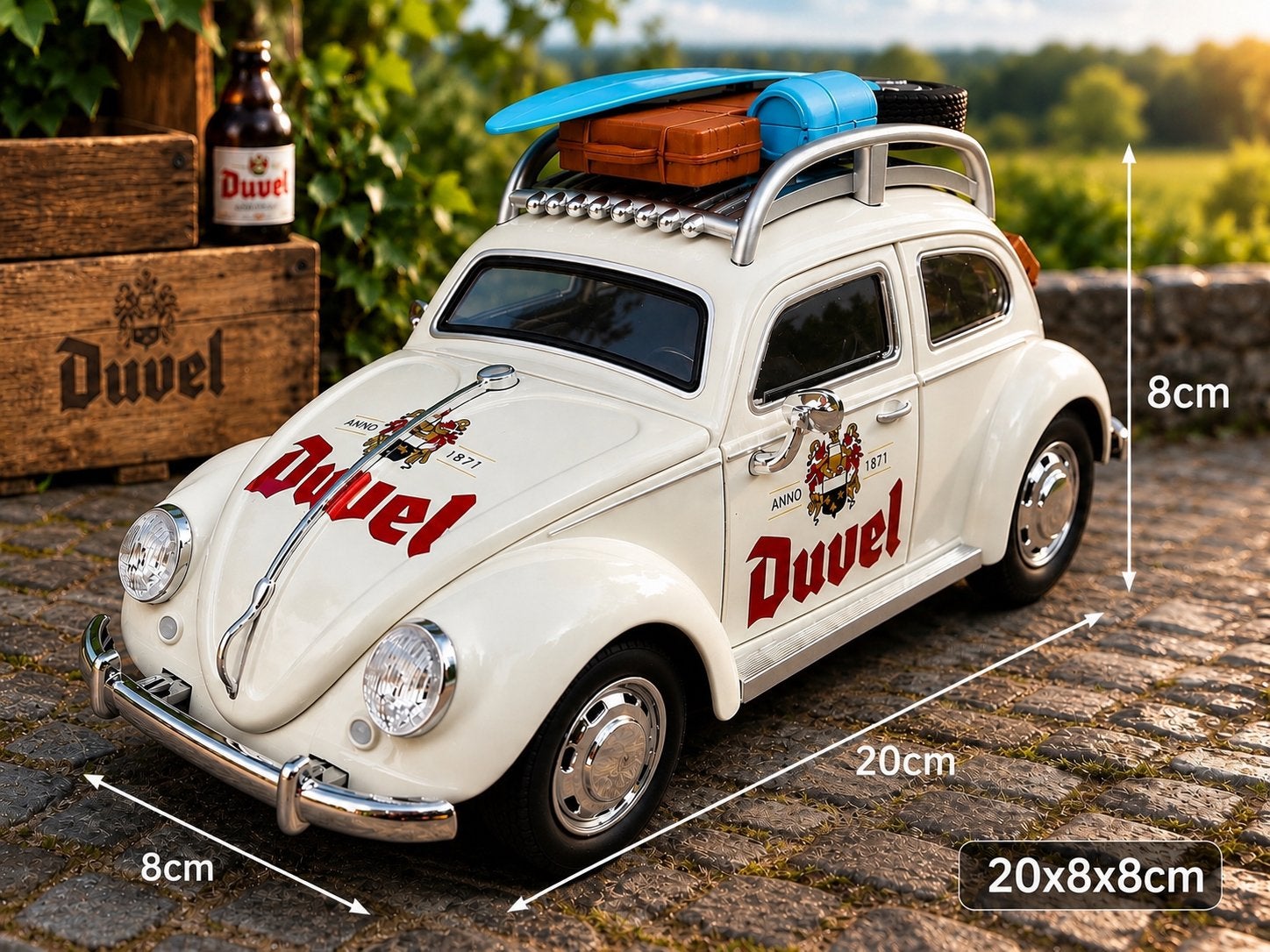 Duvel  VW kever mooi in de verzameling, Hobby en Vrije tijd, Ophalen, Zo goed als nieuw