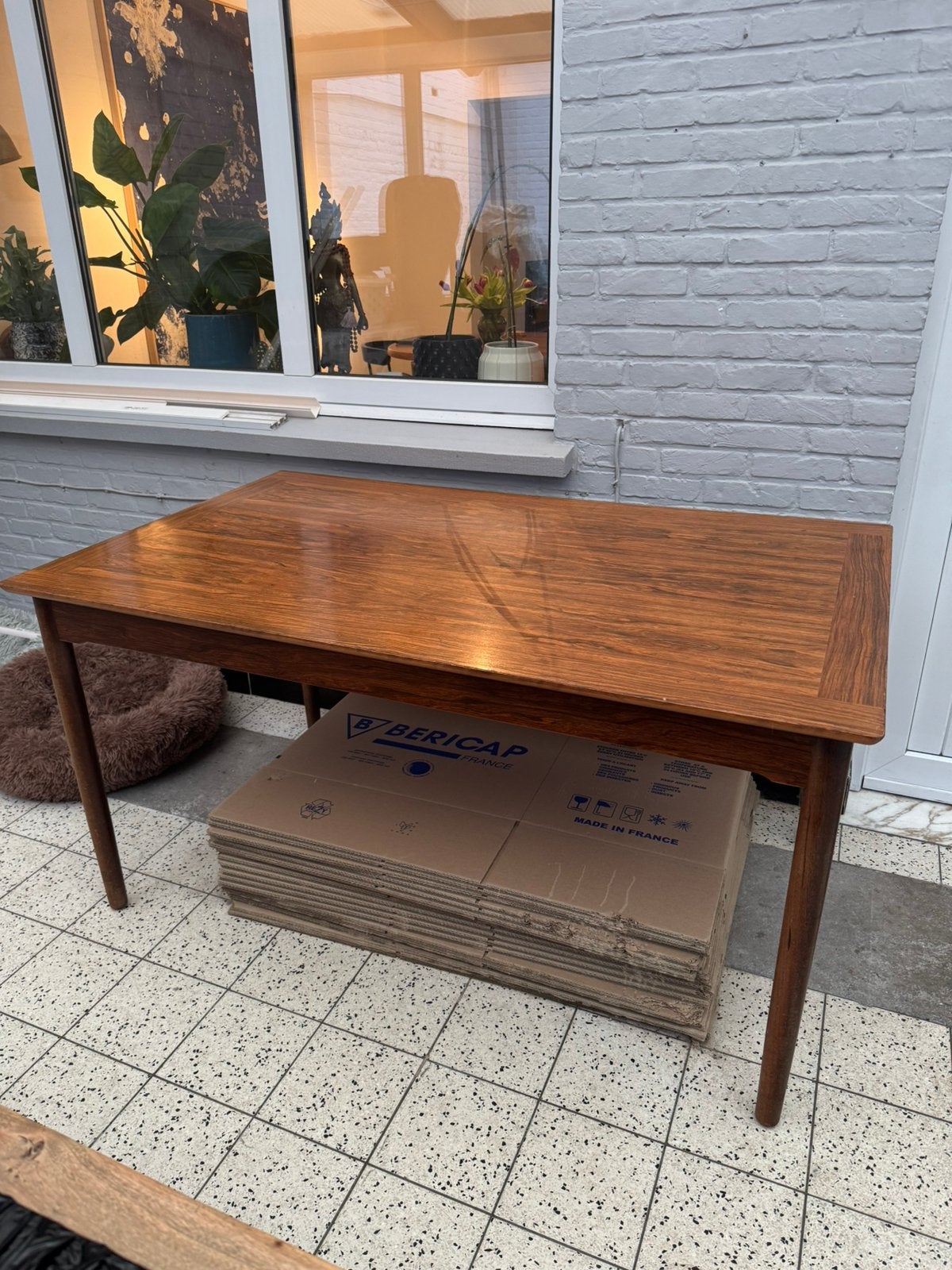 Vintage uitschuifbare tafel (compact en verlengbaar), Antiek en Kunst, Ophalen