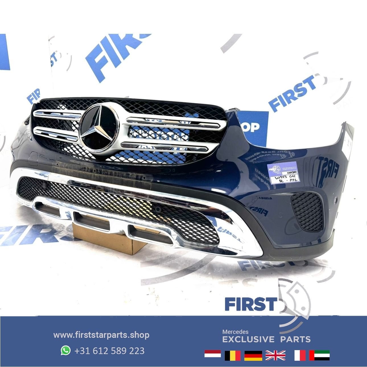 W253 BUMPER GLC COMPLEET + GRIL A2538858102 ZWART WIT GRIJS, Utilisé, -, Avant, -