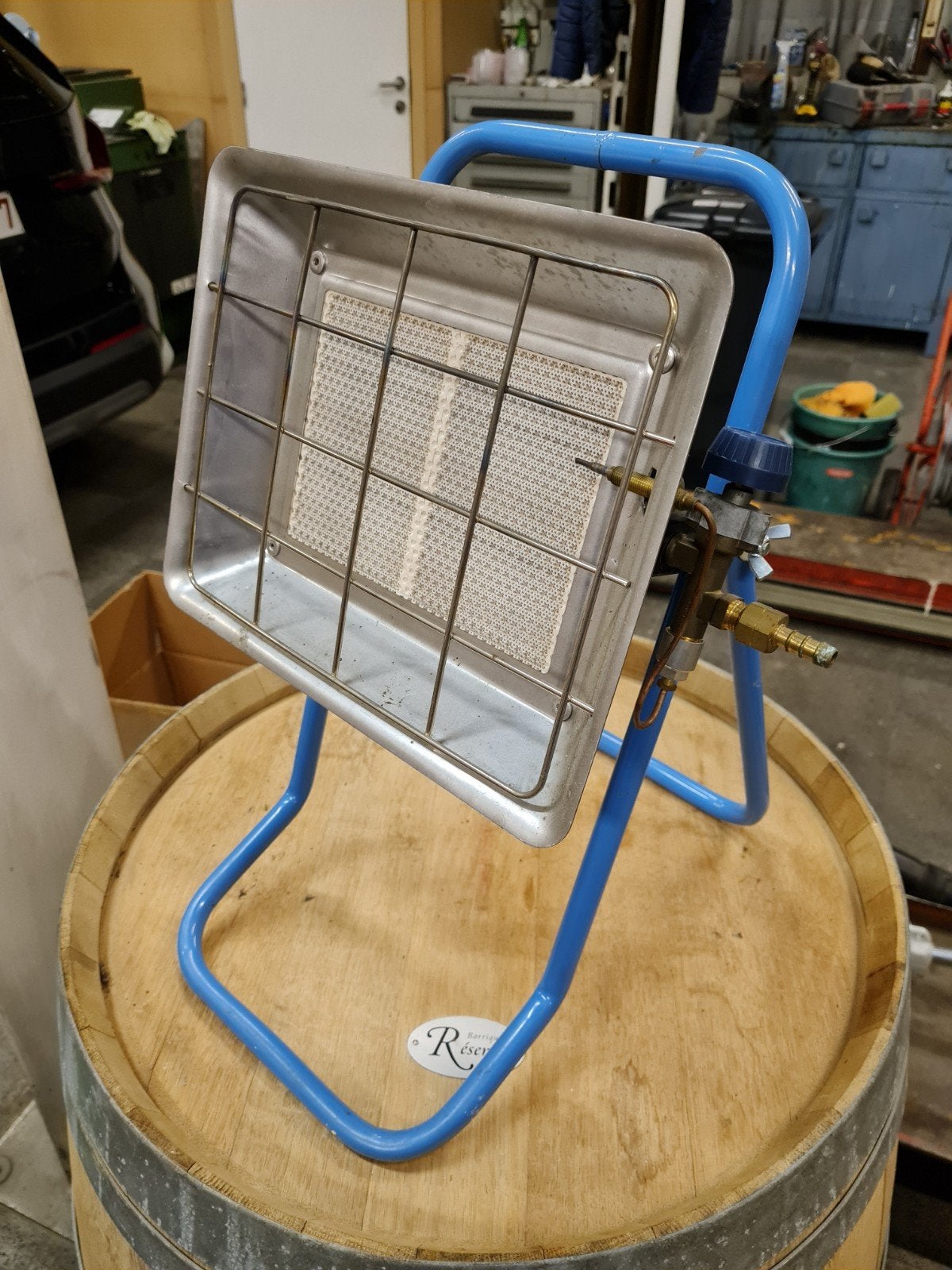 krachtige gasstraler op statief: 4600 watt, Ophalen