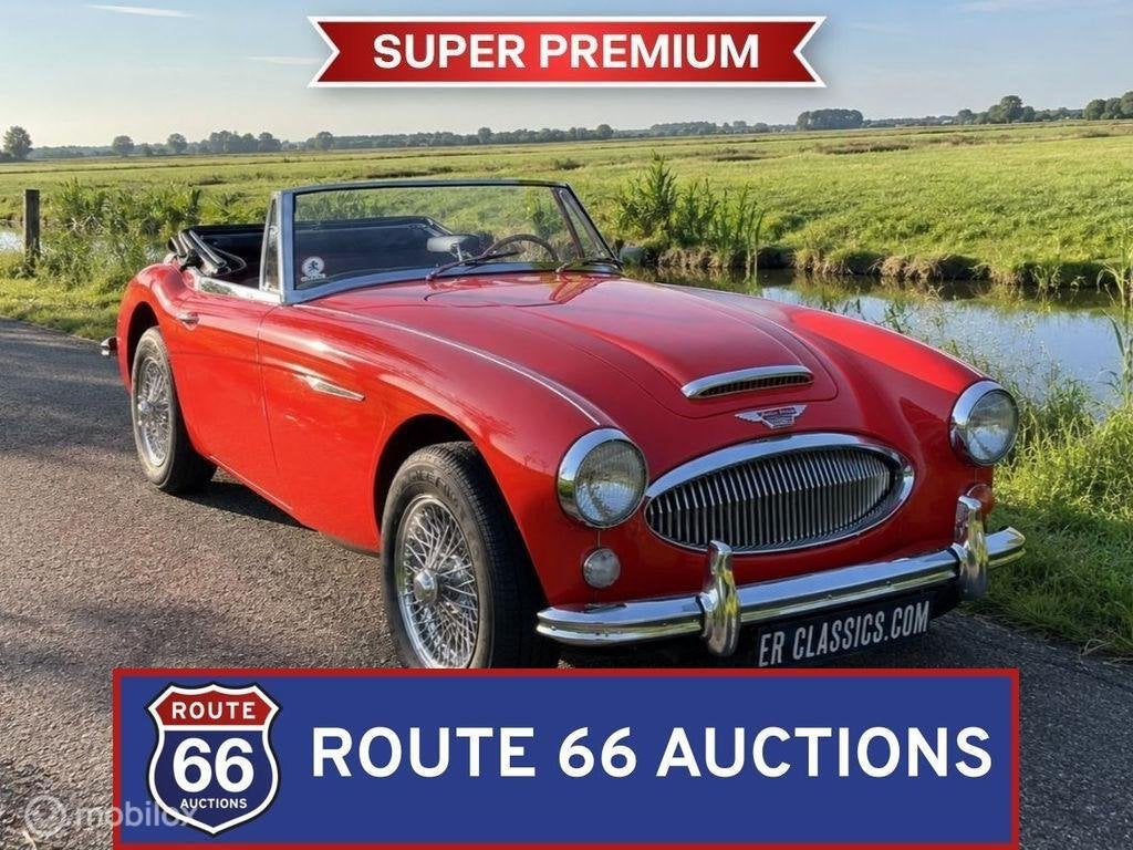 Austin Healey 3000 MK3 | 1966 | Route 66 Auctions, Auto's, Austin, Zwart, Bedrijf, Handgeschakeld