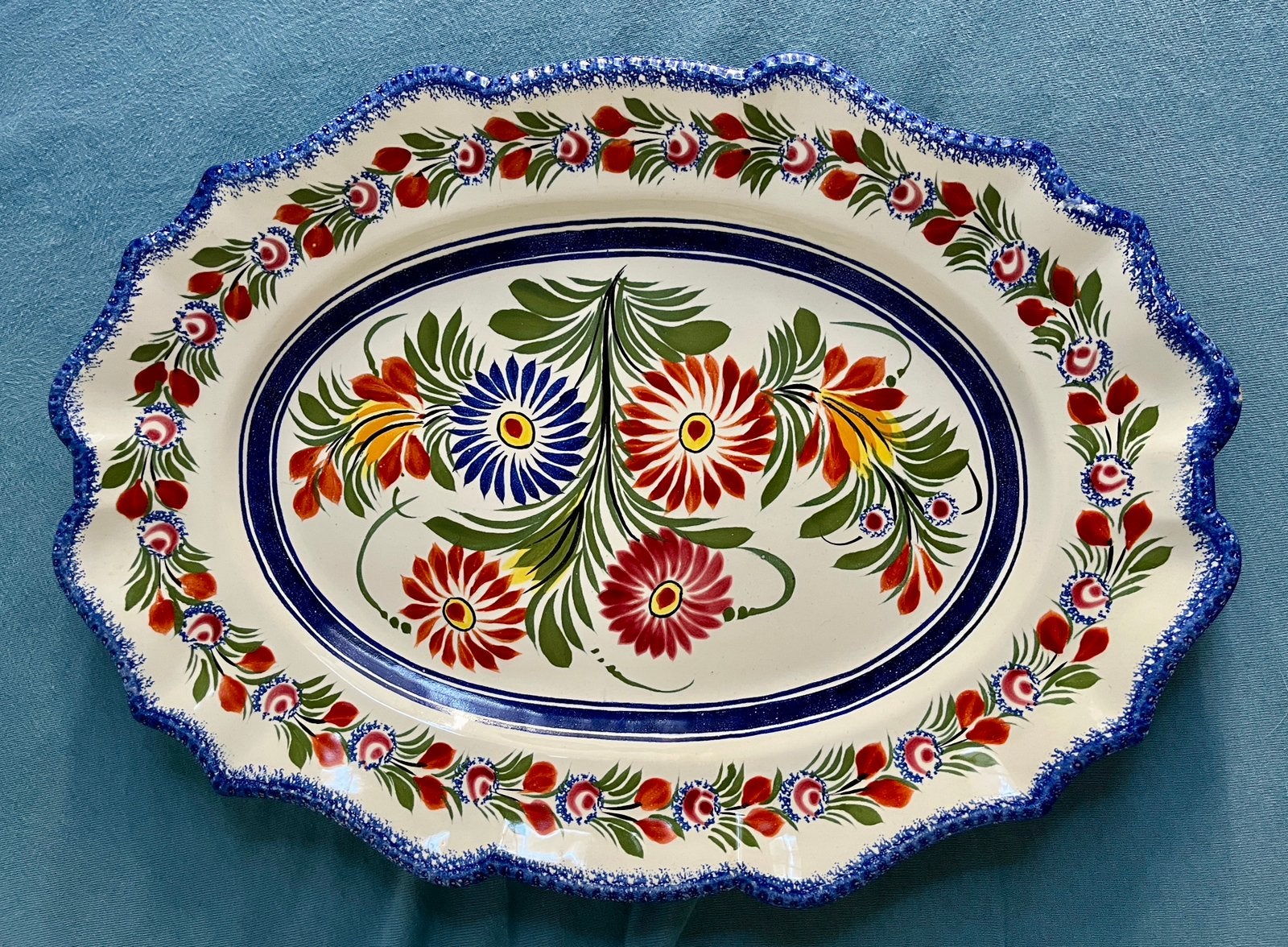 Grand plat - Faïence de Quimper - Henriot Quimper, Antiquités & Art, Enlèvement ou Envoi
