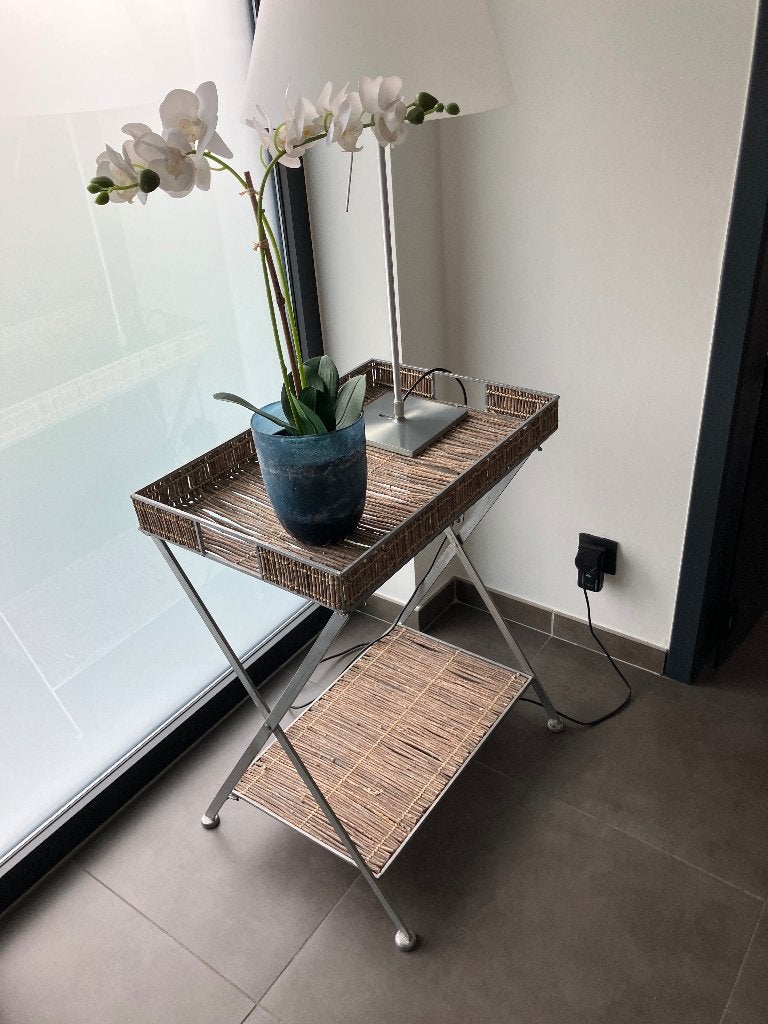 Bijzettafel, Gebruikt, Metaal of Aluminium, 55 tot 75 cm, Landelijk