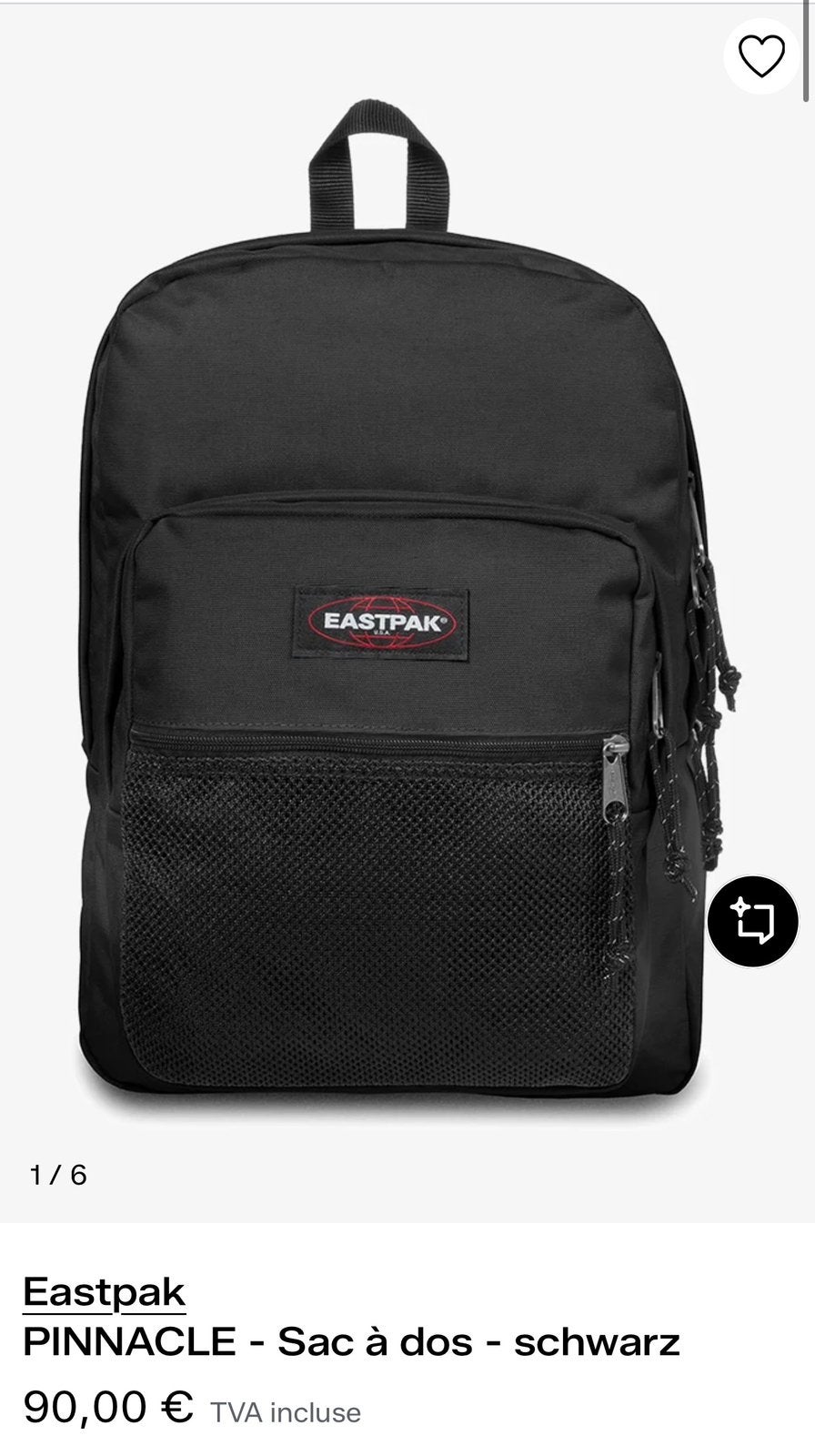 Sac à dos Eastpack, Handtassen en Accessoires, Tassen | Rugtassen, Ophalen, Zo goed als nieuw, Eastpak, Waterdicht