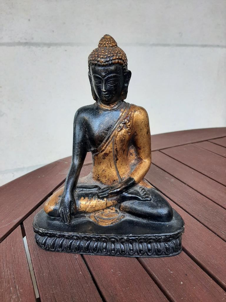 Statue de Bouddha thaïlandais dorée, Huis en Inrichting, Woonaccessoires | Boeddhabeelden, Gebruikt, Ophalen of Verzenden