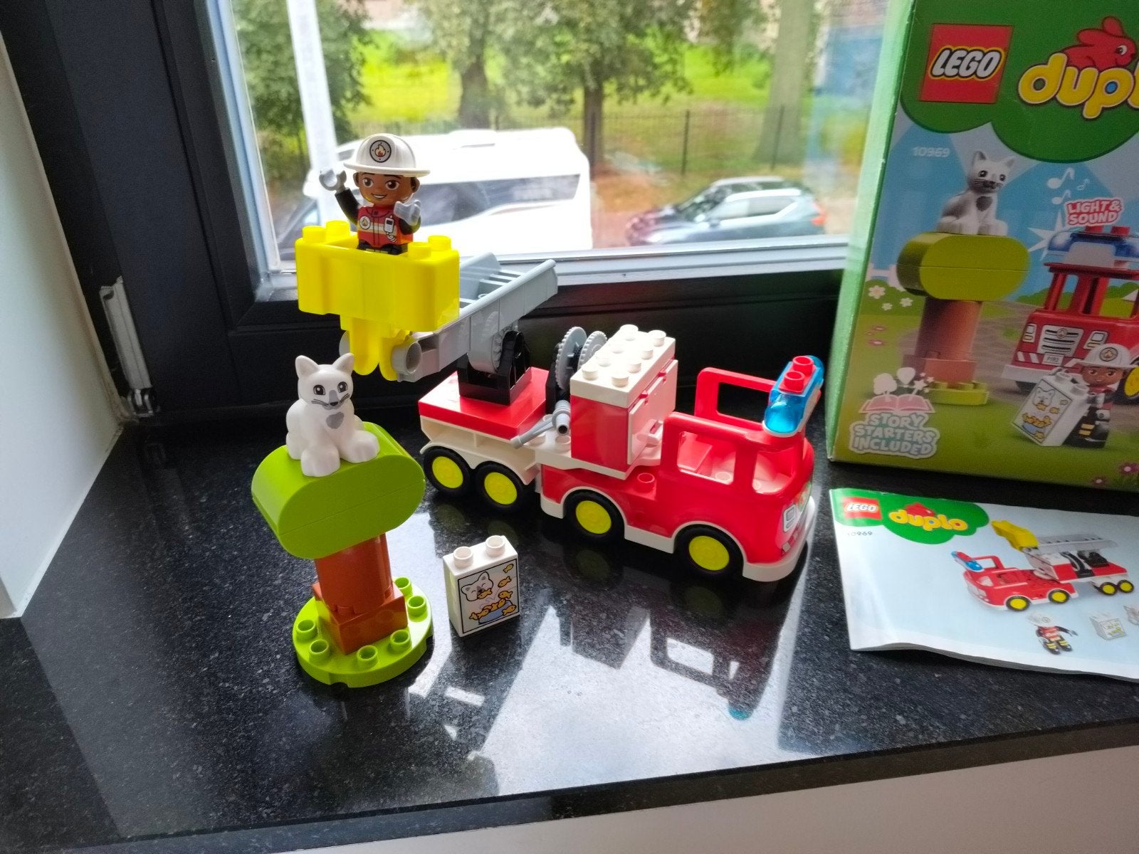 Camion de pompiers Lego Duplo Set 10969, Enlèvement ou Envoi, Ensemble complet, Comme neuf, Duplo