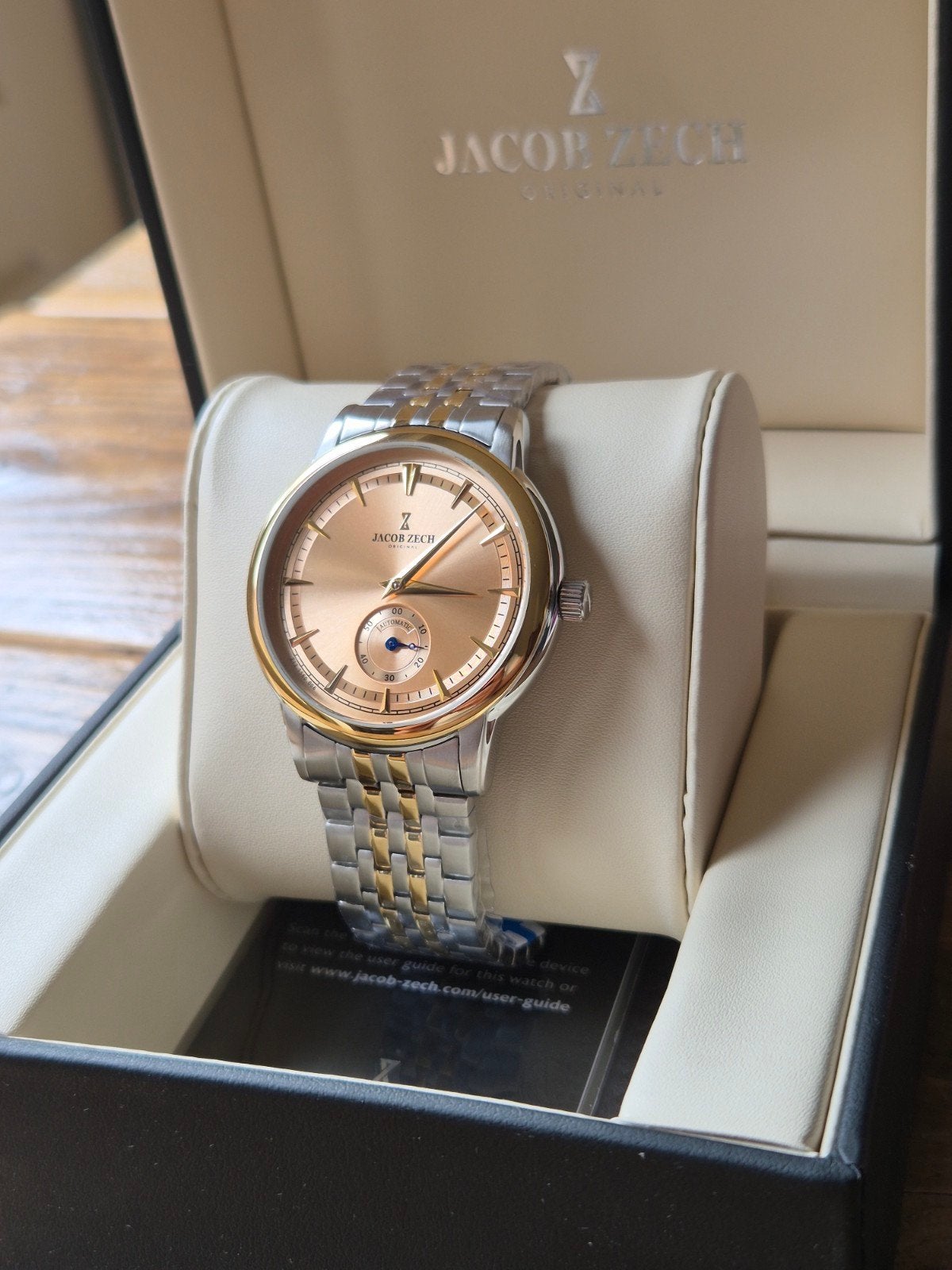 Jacob Zech Genéve Automaat, Handtassen en Accessoires, Horloges | Heren, Staal, Staal, Polshorloge, Nieuw