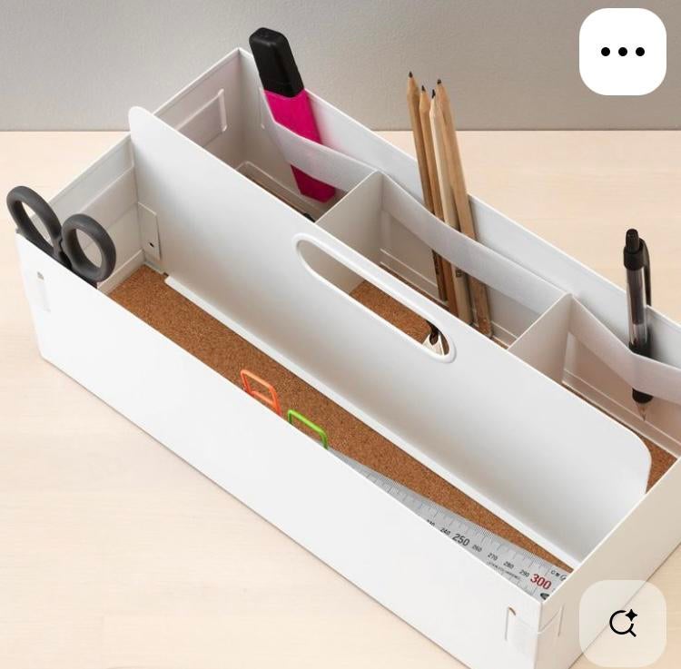 Ikea “Kvissle” metalen opbergbakje (2 te koop), Ophalen, Zo goed als nieuw, Wit, Metaal