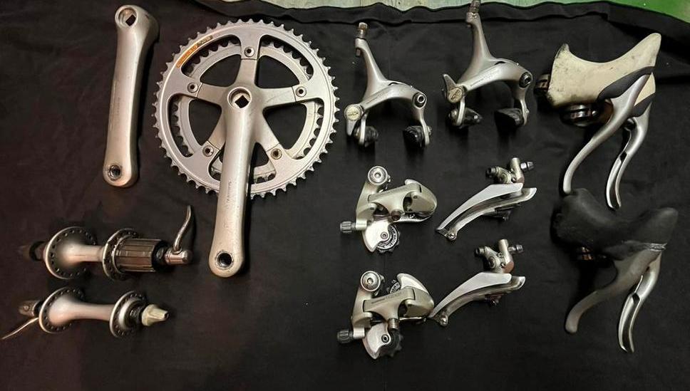 Lot shimano 105 onderdelen, Fietsen en Brommers, Fietsonderdelen, Ophalen of Verzenden, Gebruikt, Derailleur of Ketting