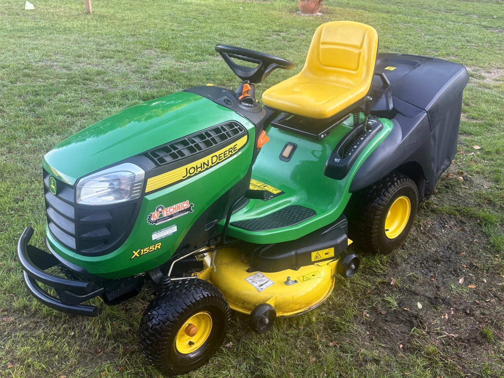 Zitmaaier john deere X155R, Jardin & Terrasse, Enlèvement, Bac de ramassage