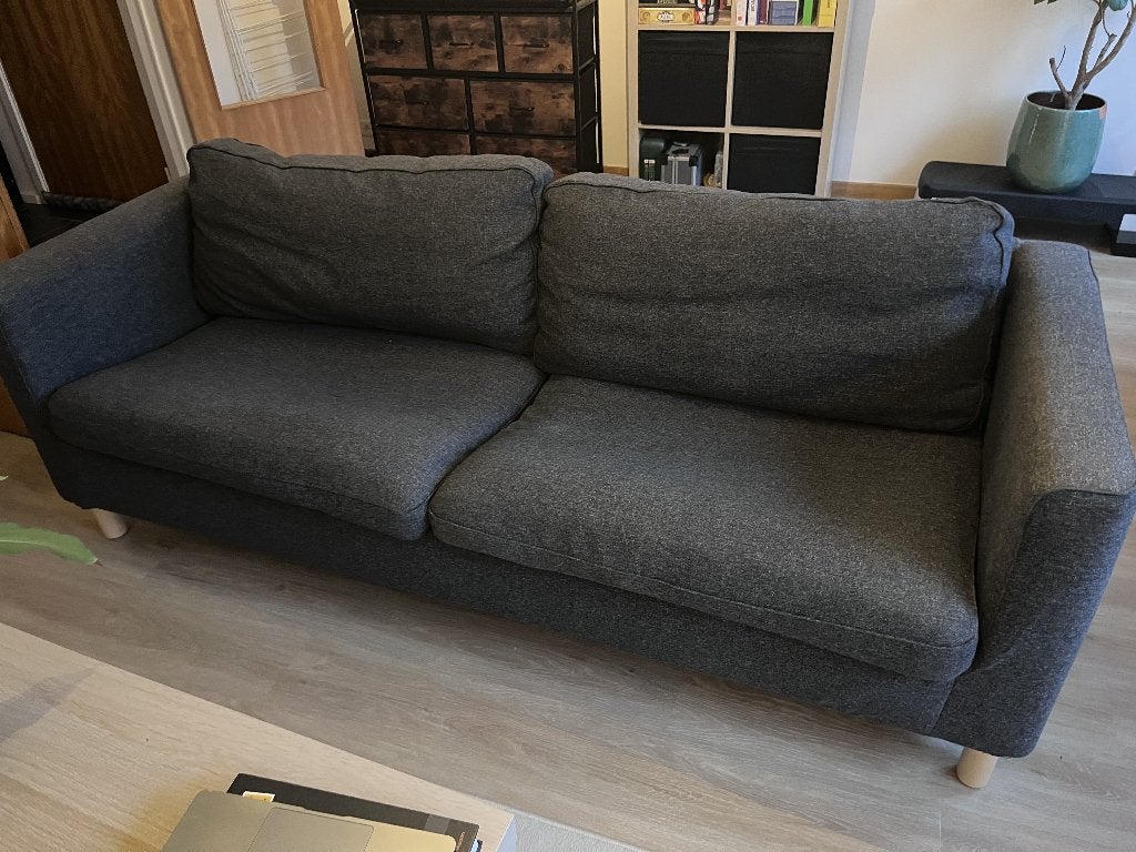 Canapé 3 places Ikéa Parup gris, Maison & Meubles, Canapés | Salons, Trois personnes, Moins de 75 cm, 200 à 250 cm, Banc droit