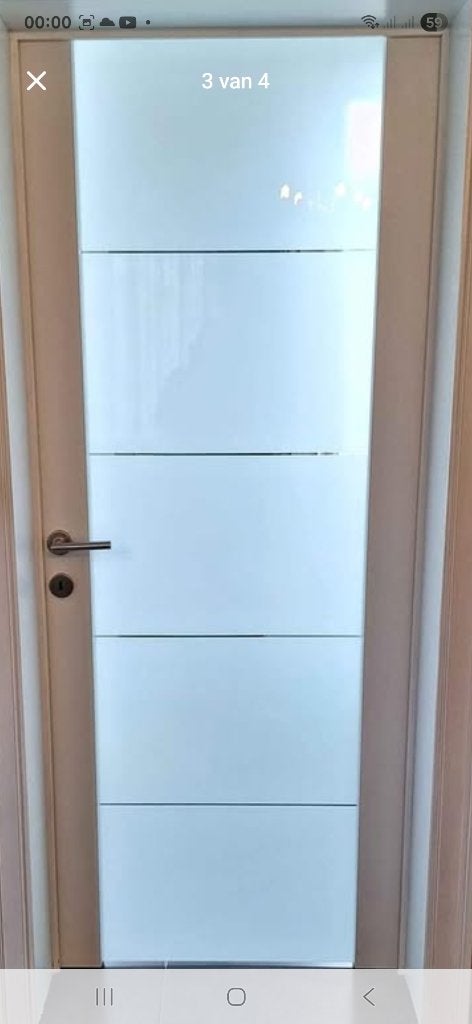 Vantail de porte en verre, Bricolage & Construction, Fenêtres & Moustiquaires, Neuf, Porte intérieure, Enlèvement, 80 à 100 cm