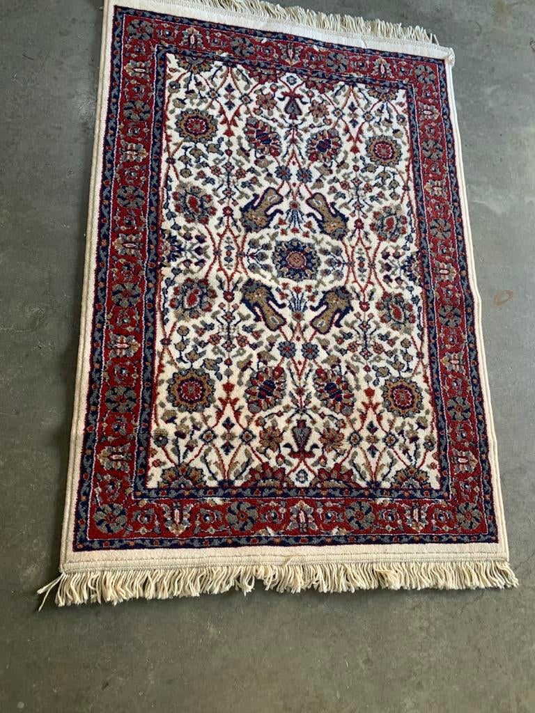 Tapijt nieuw.Met franjes. Vintage., Enlèvement, Neuf