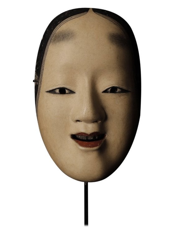 Japanse Noh-masker van Ko-omote - jonge vrouw, Enlèvement ou Envoi, Japon, Fait main, Multicolore