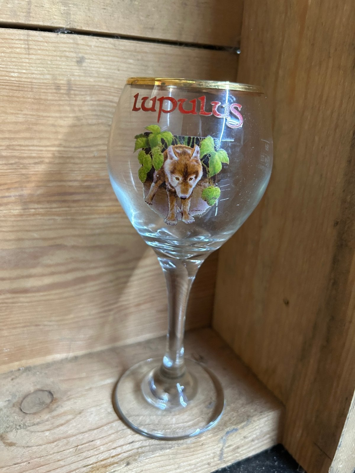 Verre Lupulus 15cl, Collections, Enlèvement ou Envoi, Utilisé, Verre ou Verres