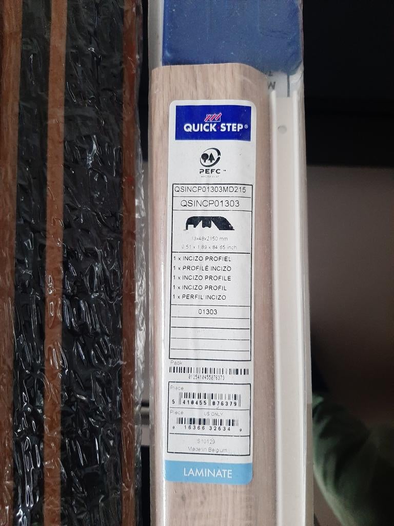 Quickstep afwerkprofiel: Verweerde lichte eik., Ophalen