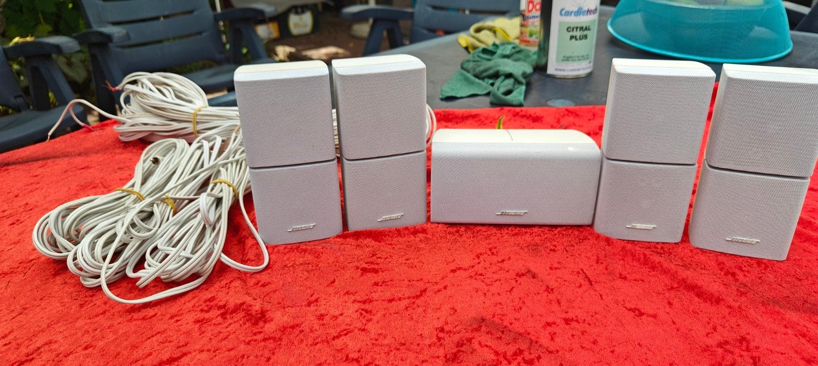 Bose dubbele Cube luidsprekers 5x met luidsprekerkabels orig, Enlèvement ou Envoi