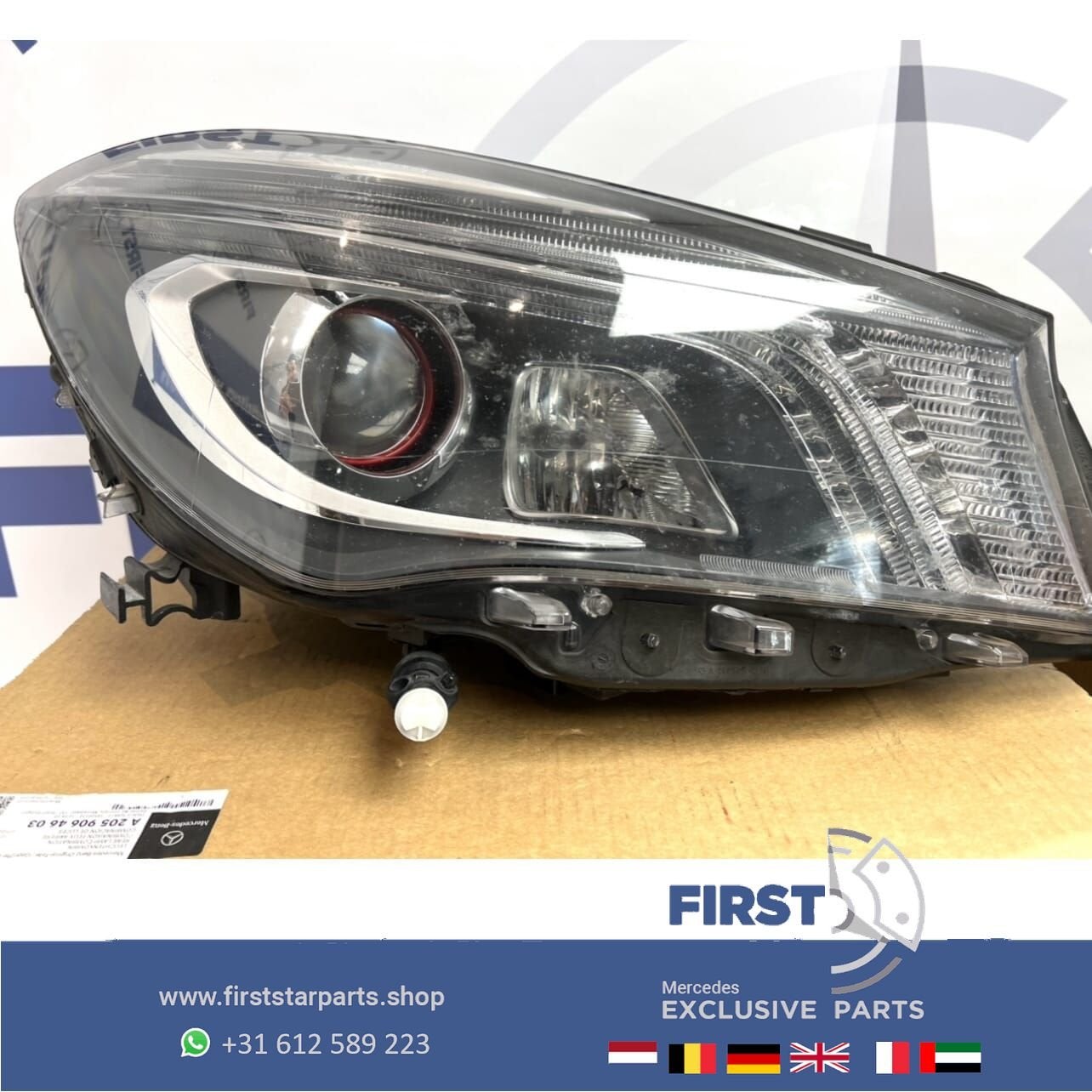W117 X117 CLA ILS BIXENON LED Koplamp RECHTS Mercedes 2013-2, Gebruikt, -, Ophalen of Verzenden, -