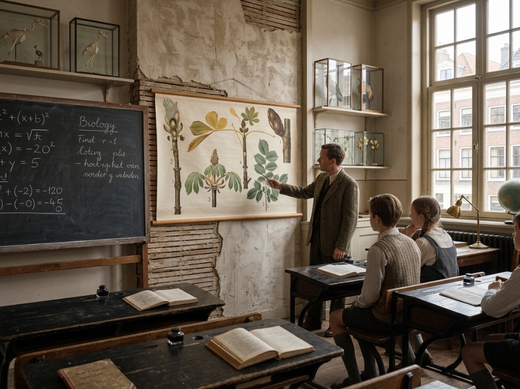 Schoolplaat van Chr. Cato - Kastanje (72x107cm), Antiek en Kunst, Antiek | Schoolplaten, Ophalen